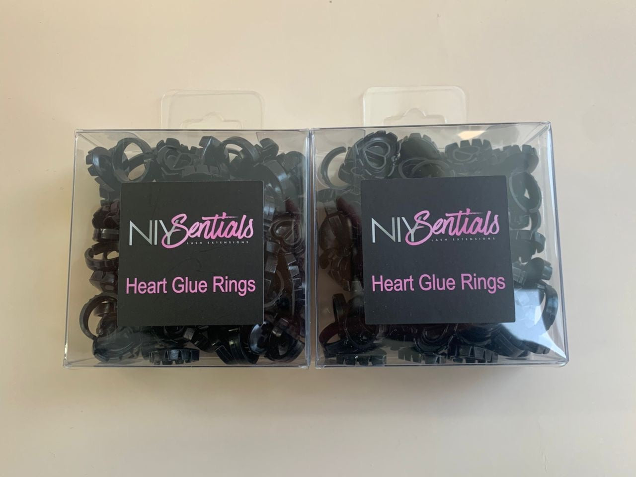 Heart Glue Rings
